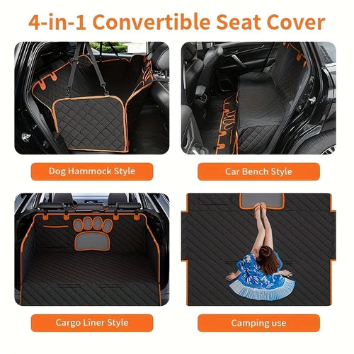 Dog Car Seat Cover Hammock - Waterproof Anti-Slip Oxford Cloth