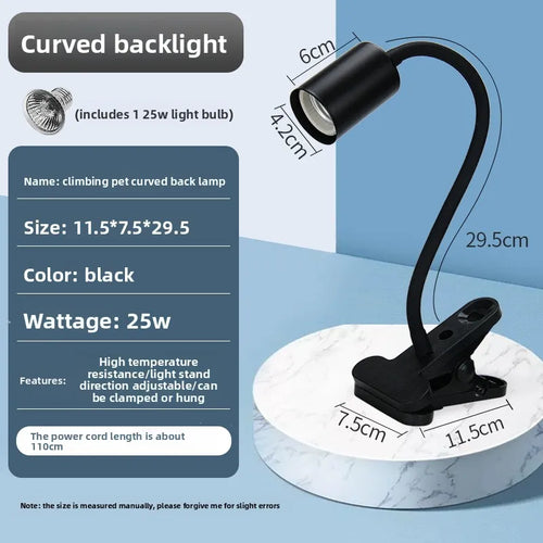 Reptile UVB Heating & Basking Light, Terrarium Insulation Lamp with Sterilization, Aquarium Sunlight Bulb for Reptile Tank