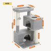 PAWZ Road Large Multi-Level Cat Tree with Condo and Hammock