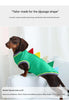 Dachshund Dinosaur Vest, Blue/Green S/M/L, Cute Pet Costume, Breathable Four-Legs Outfit for Small Dogs