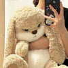 Large Angry Rabbit Plush Toy - Kawaii Stuffed Animal Doll
