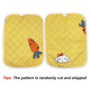 2 Sets of Aesthetically Pleasing Rabbit-Shaped and Carrot-Shaped Pee Pads - Reusable, Super Absorbent, Washable Small Pet Potties Suitable for Guinea Pigs, Hamsters, Rabbits, Etc. - Easy-To-Clean Cage Liners, Odor-Resistant,