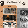 EasyCom Heavy Duty Metal Dog Crate with Bowls and Wheels