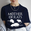 Fashion T Shirt Mother of Rats Rat Lovers Print T-shirt Women Round Neck Casual Loose Funny Tshirt Elegant Short Sleeve Y2k Tops