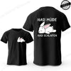 Bunny Is Tired T Shirts Lazy Bunny Shirts Cute Rabbit Graphic Tee Women Short Sleeve Casual Tops Lazy Streetwear Fashion T-shirt