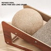 Natural Sisal Cat Scratcher Toy with Ball - 15.75 Durable Board