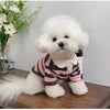 Striped Dog Shirt for Small Dogs Breathable Cotton Pet T-Shirt for Teddy Bichon Schnauzer Spring Summer Autumn Puppy Clothes