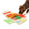 Croissant Snuffle Dog Toy - Interactive Plush Puzzle Chew Toy