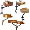 Height-Adjustable Wooden Cat Desk Bed - Metal Frame Safe Cat Rack, Top Choice for Cat Lovers