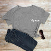 dog mum pocket tshirt cute women short sleeve dog mom tee shirt top