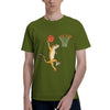 Leopard Gecko Playing Sports Lizard & Reptiles Basketball Men T-Shirt Clothes  Tees Short Sleeve fugees 100% Cotton