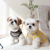 Dog Shirts Cotton Striped Puppy Sleeveless T-Shirts Spring Autumn Clothes for Small Dogs, Soft Breathable Stretchable Doggy Tee