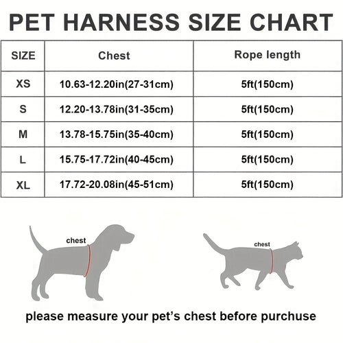 Dog Harness and Leash Set - Reflective Breathable Mesh Vest