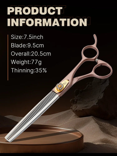 Fenice 7.5 Pet Grooming Thinning Scissors - JP440C Steel