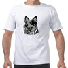 Funny Australian Dog Blue Heeler Art Graphic T-shirts Men Women's Fashion Casual Tshirt 100% Cotton Loose Oversized T Shirt