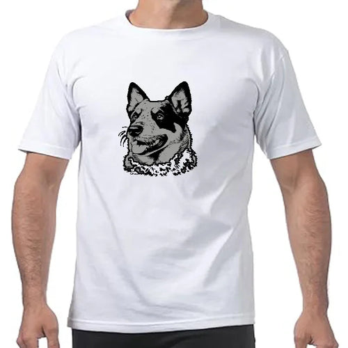 Funny Australian Dog Blue Heeler Art Graphic T-shirts Men Women's Fashion Casual Tshirt 100% Cotton Loose Oversized T Shirt