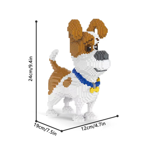 Dachshund Dog Model Micro Mini Building Blocks Set Educational Recreation Toys Pet Lover Gift Decoration Bricks Party Gift