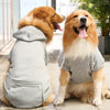 Pet Hoodies for Large Dogs Spring and Autumn Fleece Golden Retriever Sweatshirt with Hat and Zip Pocket  Pet Clothing