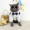 English Style Gentleman Dog Dress Puppy Suit with Tie for Formal Occasions Four Seasons Wedding Pet Photo Teddy Clothes