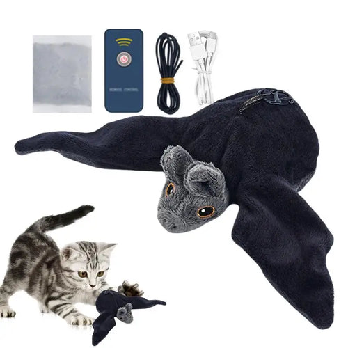 Flying Flapping Bird with Catnip Realistic Interactive Cat Feather Toys Soft and Cozy Kitten Toys Flapping Bird for All Breeds