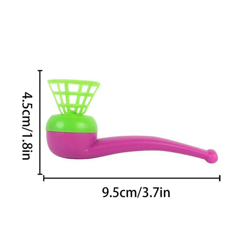 Montessori Floating Blow Pipe Ball Toy - Educational Game
