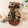 Fashion Leopard Print Dog Clothes Warm Fleece Thickened Dog Coat Jacket Teddy Pet Padded Coat Cat