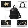FOXER Brand Genuine Leather + Microfiber Women's Backpack Fashion Female Travel Bag Large Capacity Waterproof Backpack