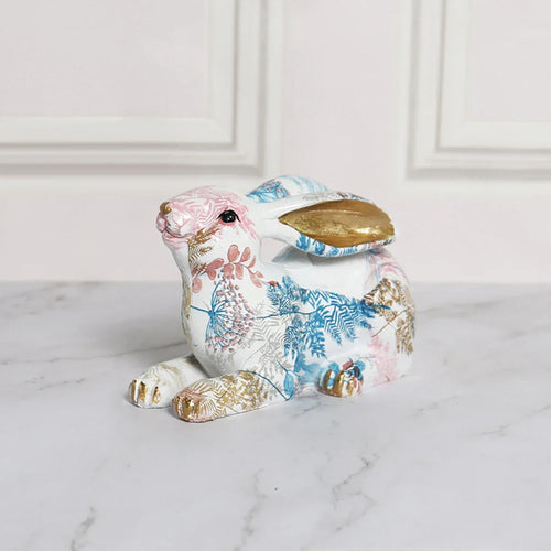Shunmaii Lifelike Resin Rabbit Statue - Easter Bunny Ornament