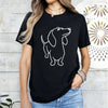 Dachshund Dog Graphic Print Women T Shirt Casual Summer Short Sleeve O Neck Loose Tees Ladies Cute Pet Animal Streetwear Tops