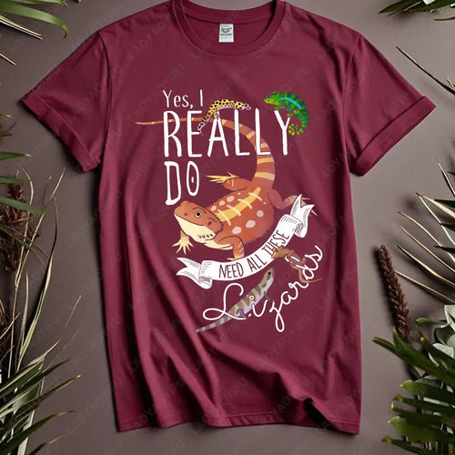 Funny Lizard Cotton Clothing Women Men Reptile Lover Gift Tops Pet Bearded Dragon Leopard Gecko Chameleon Cute Graphic Tshirt