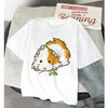 Women’s Funny T Shirt Guinea Pig Summer Short Sleeves 2025 Harajuku Kawaii Animals  T-Shirt Female Fashion Tops Graphic T Shirts
