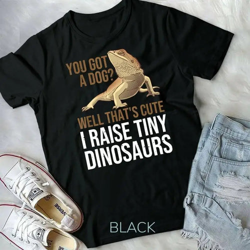 Bearded Dragon Gift Men Women Funny I Raise Tiny Dinosaurs Unisex Youth T Shirt