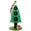 PAWZ Road Christmas Cat Tree Tower - 3 Condos Green/White 135cm