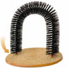 Cat Toy Arch Self Groome Pamper Feline with A Massage Grooming Rubbing Brush with Scratching Pad Toy for Cats Interactive Toys