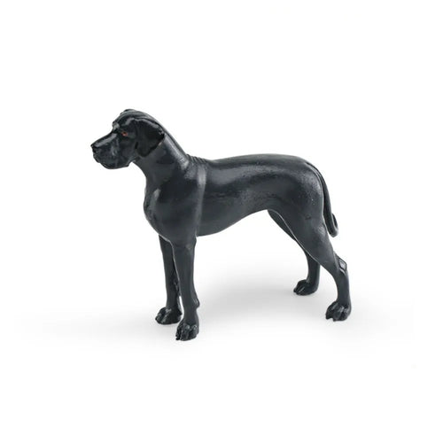 Labrador Rottweiler Puppy Dog Figurine Shepherd Dog Great Dane Dogs Animals Model Realistic Hand Painted Simulation Dog Statue