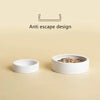 Reptile Food Bowl Anti-Escape Ceramic Feeder Dish Black White Reptile Water Bowl For Hermit Crab Gecko Chameleon Corn Snake