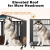 Heavy Duty Dog Crate Furniture with Wheels for Large Dogs