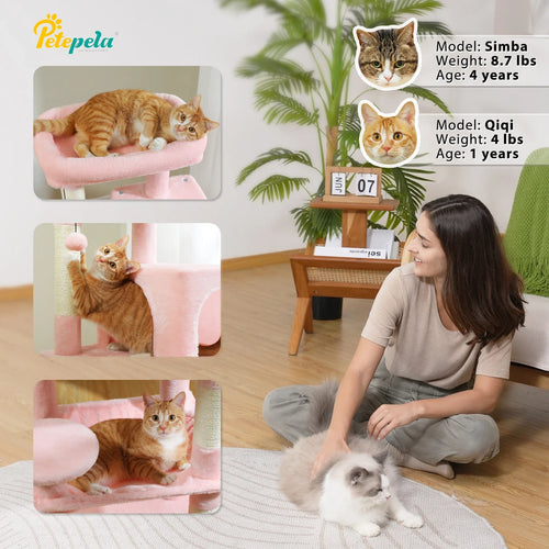 Petepela 5-Level Cat Tree Tower with Hammock and Condo