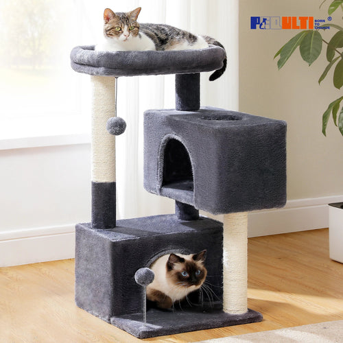 PAWZ Road Large Multi-Level Cat Tree with Condo and Hammock