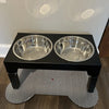Adjustable Raised Dog Feeder with Double Stainless Steel Bowls