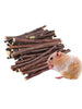 20/40/80/100pcs Hamster Rabbit Teeth Grinding Apple Tree Stick Minerals Molar Stone Toys for Chinchilla Hamster Pet accessories