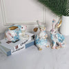 Shunmaii Lifelike Resin Rabbit Statue - Easter Bunny Ornament