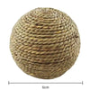 6/10cm Chewing Braided Ball Guinea Pig Rabbit Hamster Small Animal Play Pet Interactive Chew Toy Natural Grass Ball Fun Pet Toys