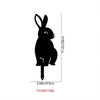 Rabbit Art Sculpture – Hollow Wrought Iron Figurines, Dust Proof and Realistic Rabbit/Squirrel for Garden, Home, and Yard