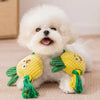 Dog Teeth Cleaning Toy Fruit Shape Bite Resistant Dog Plush Toy Built-in Sounder Can Bite Vocal Squeaky Dog Toy