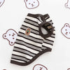 Dog Shirts Cotton Striped Puppy Sleeveless T-Shirts Spring Autumn Clothes for Small Dogs, Soft Breathable Stretchable Doggy Tee
