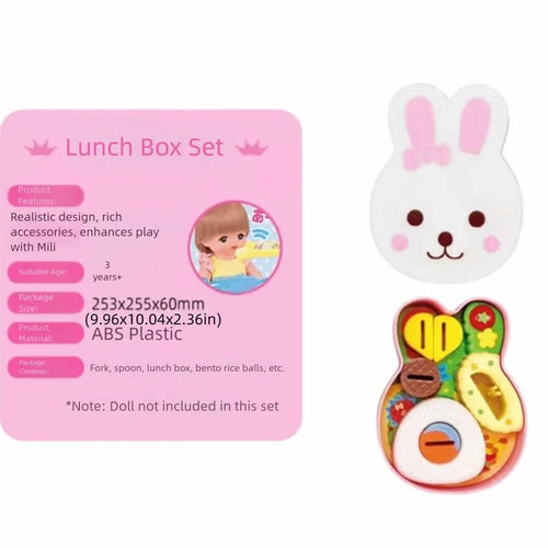 Rabbit Shape Pretend Play Food Set - Kawaii Lunch Box Toy