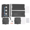 Reptile Lounge Habitat with Glass Sliding Door and Intelligent Thermostat 80*40*40cm Reptile Breeding Box LCD Reptile Pet  Box