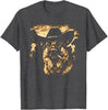 German Shepherd Western Graphic Cowboy Dog Smoking T-Shirt Ranch Farm Life Novelty Gift Men's Fashion Dog Dad Saying Tee Clothes