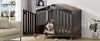 Heavy Duty Dog Crate Furniture with Wheels for Large Dogs